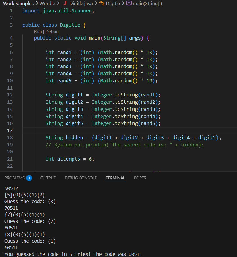 Digitle Java Screenshot